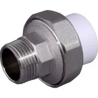 Муфта комбинированная разъемная PPR 32x1" с наружной резьбой (Американка) Россия