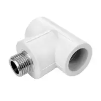 Тройник комбинированный PPR 32x1/2" с наружней резьбой Россия