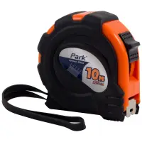 Рулетка 10м*25мм PARK TM30-10025, обрезиненный корпус, с фиксатором