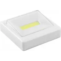 Фонарь-кнопка Feron 1LED 3W 85*85мм, белый, FN1206 (3*AAA в комплект не входят)
