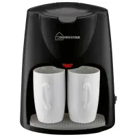 Кофеварка капельная 500 Вт 2*120 мл HOMESTAR HS-2020 черная