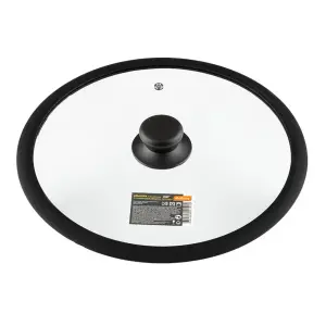 Крышка стеклянная d=28см CAPPELLO с силиконовым ободком