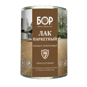 Лак паркетный глянцевый БОР АУ-271 алкидно-уретановый 1,8кг