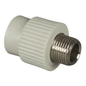 Муфта комбинированная PPR 32x3/4" с наружной резьбой Россия