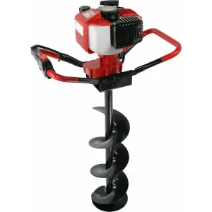 Мотобур DDE GD-52-200 (двухтактный 52 куб.см., 1,8 кВт, редукция 34:1, масса 9,8 кг, макс. диаметр 200 мм) без шнека