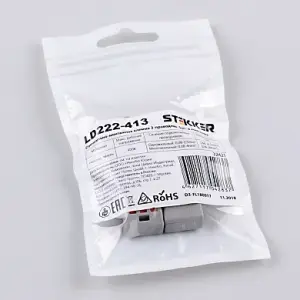 Клеммы строительно-монтажные 3-проводные, LD222-413 (5 шт) STEKKER