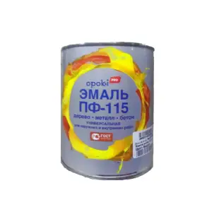 Эмаль ПФ-115 ярко-зеленая 0,8кг Opoki PRO