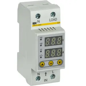 Реле напряжения и тока РНТ-д 1ф 36мм 63А IEK IVC21-1-63