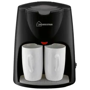 Кофеварка капельная 500 Вт 2*120 мл HOMESTAR HS-2020 черная