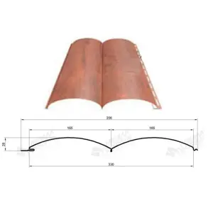 М/Сайдинг Блок-Хаус МП Woodstock Ecosteel глянец ** толщина 0.5 мм, размер 0,356*м2