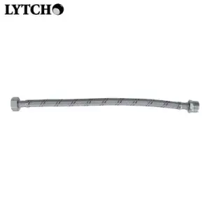 Подводка гибкая для воды 1/2" вн-нар 100 см, стальная оплетка (Lytcho)