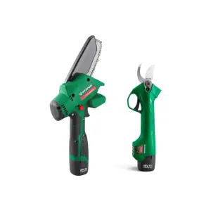 Набор пила аккумуляторная цепная и садовые ножницы STATUS SCB100-16KIT