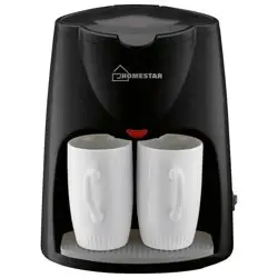 Кофеварка капельная 500 Вт 2*120 мл HOMESTAR HS-2020 черная