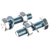 Болт с гайкой и шайбой М8х50 DIN 933 цинк (уп 4шт) SteelRex